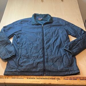 Patagonia‎ Full Zip Puffer Jacket Blue Men's Size XLarge